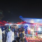 Noční trh ve Vientiane