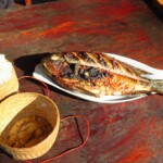Sladkovodní ryba se sticky rice