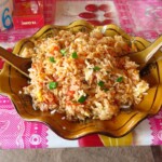 Smažená rýže s vejcem a zeleninou